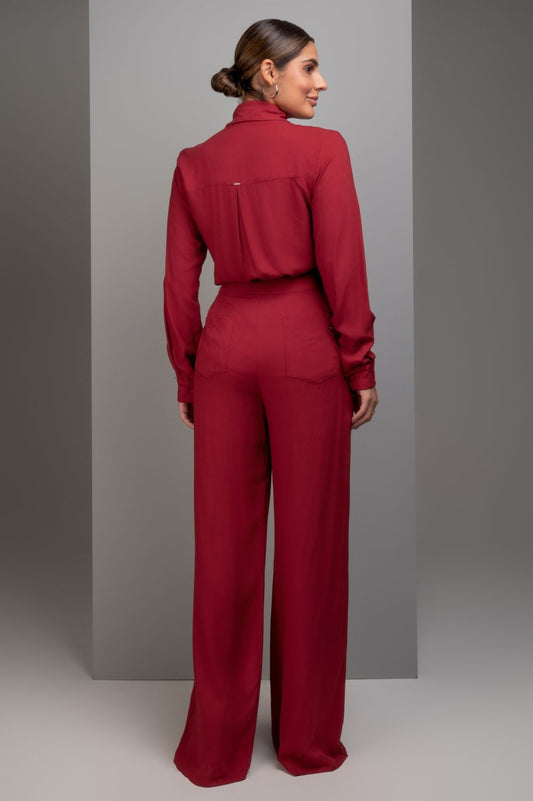 Calça Pantalona Vermelha Frysaide