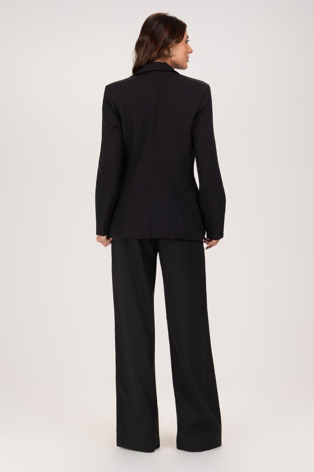 Blazer Frysaide Preto Alfaiataria Lapela