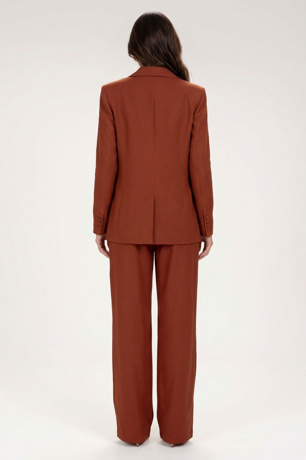 Blazer Frysaide Terracota Alfaiataria Reto