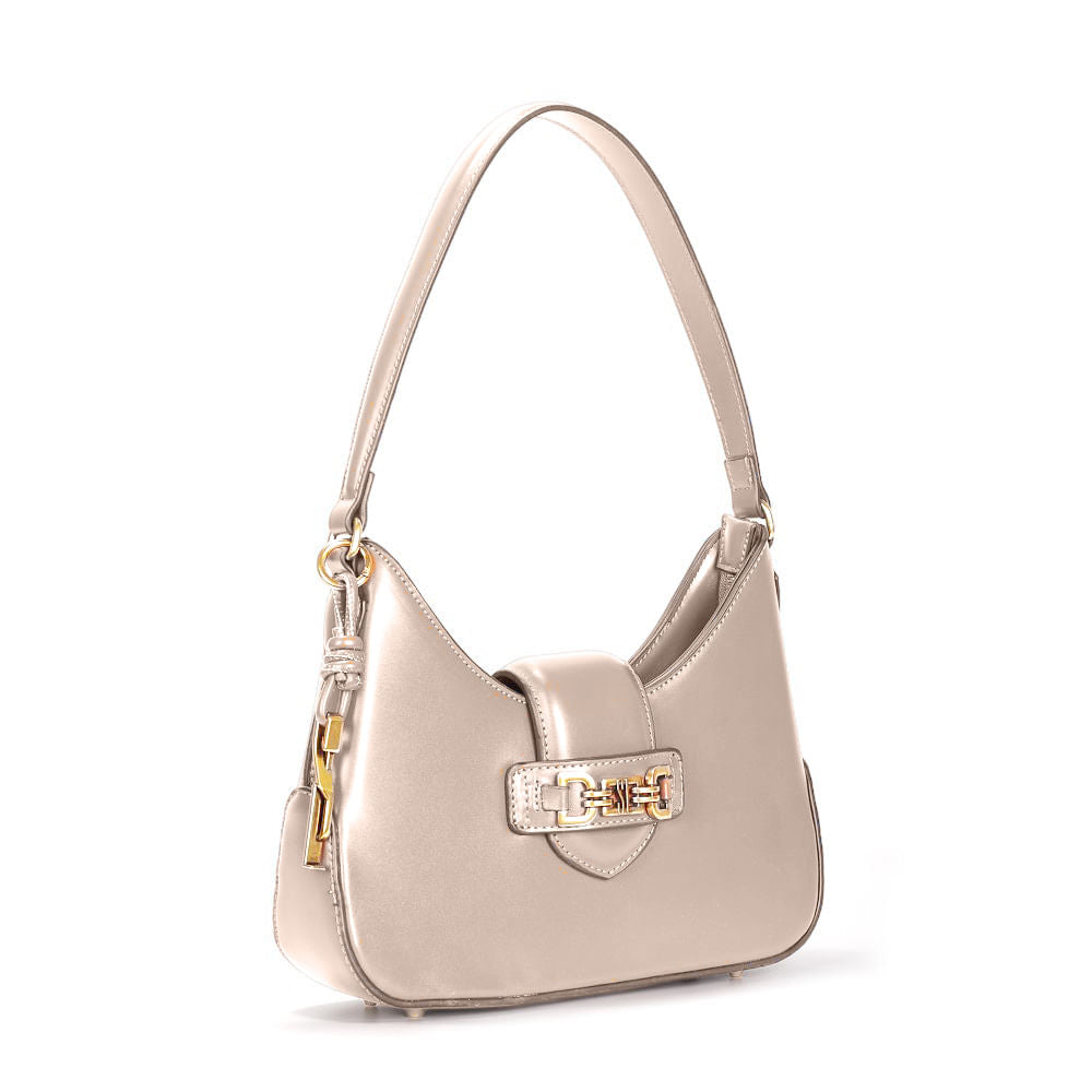 Bolsa Baguete Santa Lolla Off White Alça De Ombro