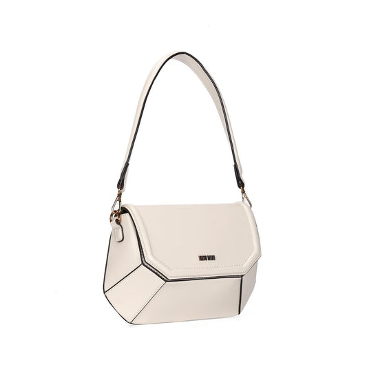Bolsa Baguete Santa Lolla Off White Geométrica Estruturada