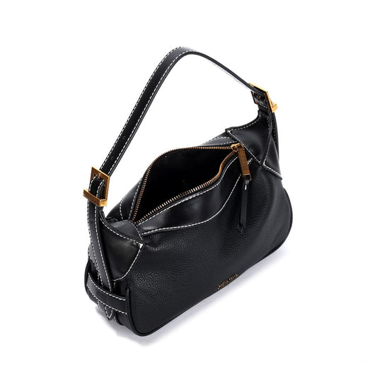 Bolsa Baguete Santa Lolla Preta Alça De Ombro