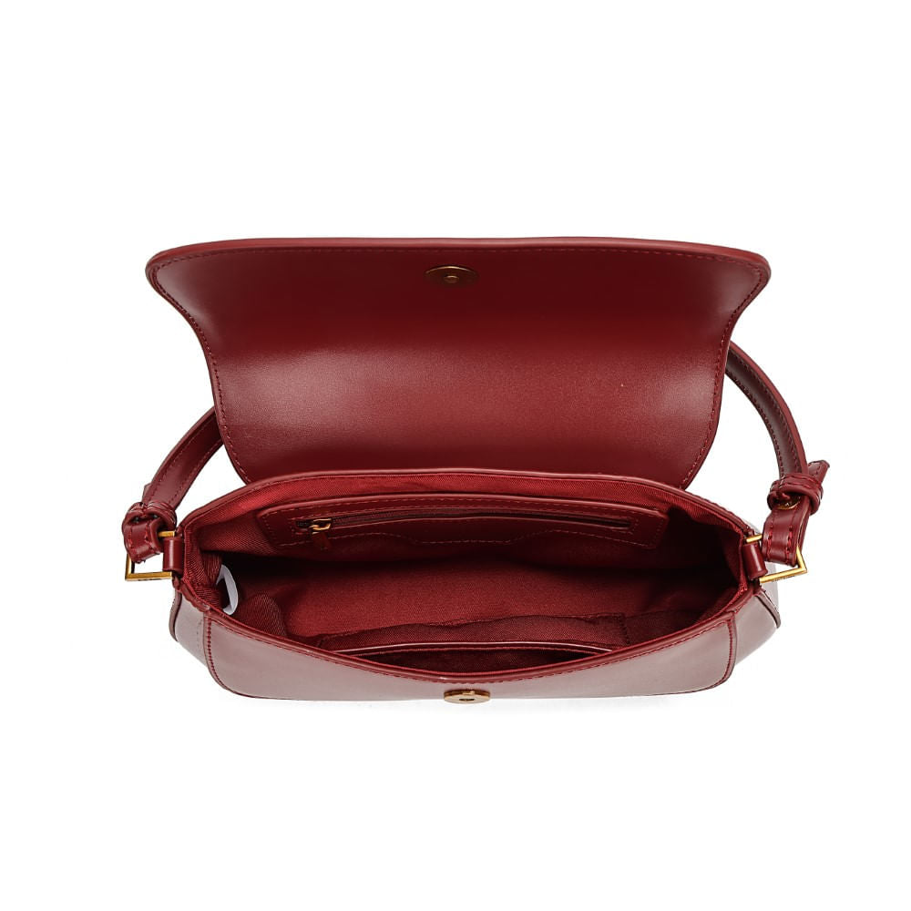 Bolsa Baguete Santa Lolla Vermelha Alça Dupla