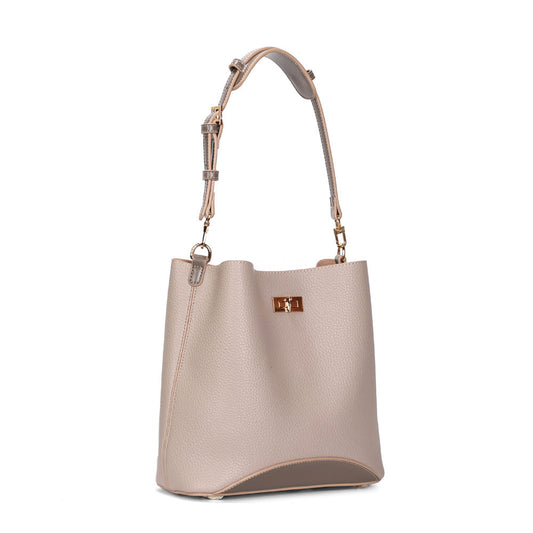 Bolsa Bucket Santa Lolla Cinza Fog Alça Dupla