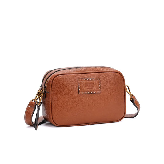 Bolsa Camera Santa Lolla Marrom Alça Transversal