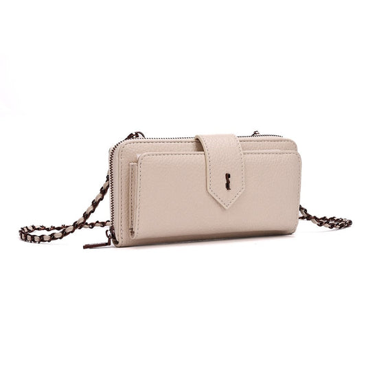 Bolsa Carteira Off White Santa Lolla Alça Corrente Transversal