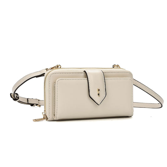 Bolsa Carteira Santa Lolla Off White Alça Transversal