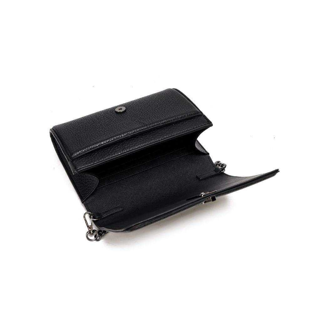 Bolsa Carteira Santa Lolla Preta Corrente Grafite