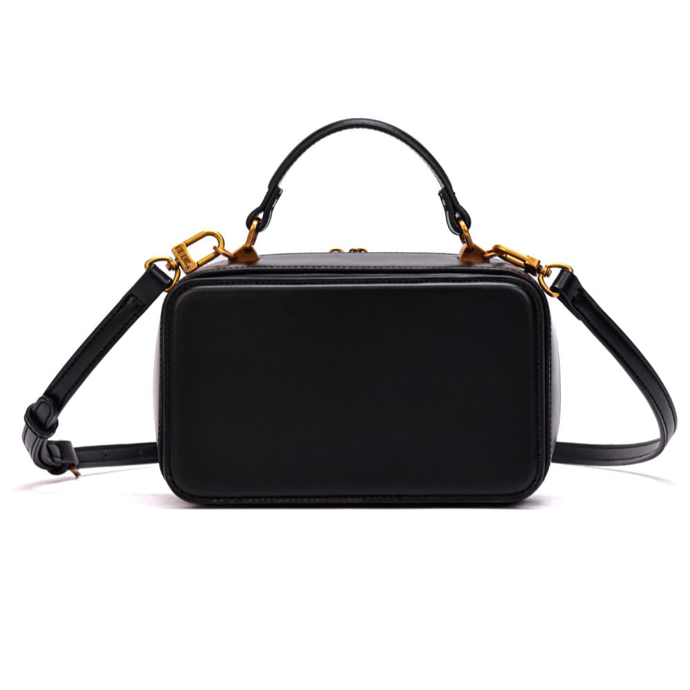 Bolsa Pequena Preta Santa Lolla Alça Dupla