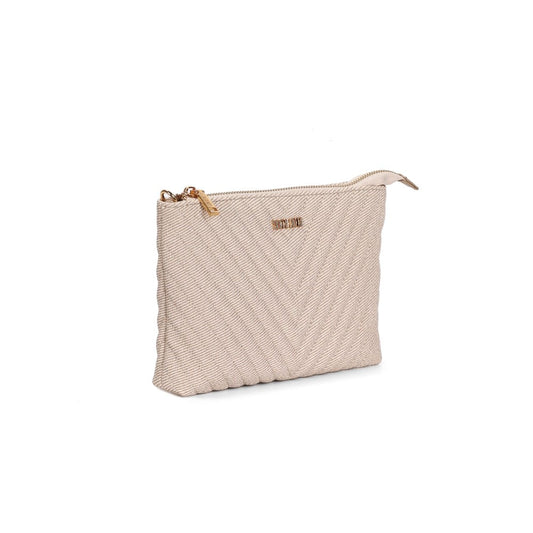 Bolsa Santa Lolla Bege Canvas Matelassê Alça Transversal