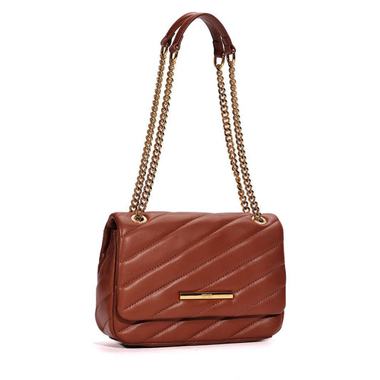 Bolsa Santa Lolla Marrom Matelassê Alça De Ombro