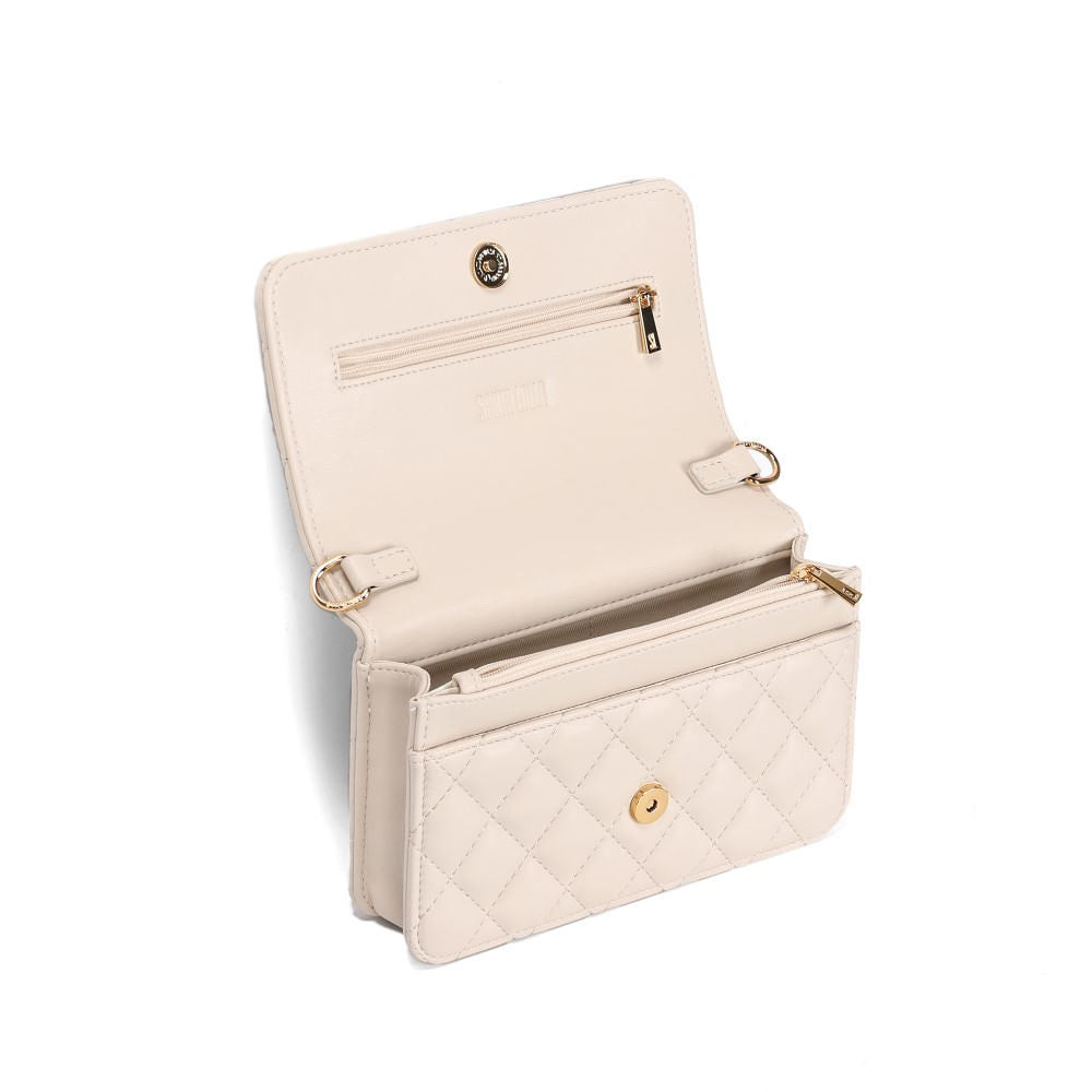 Bolsa Santa Lolla Off White Alça Correntes Transversal