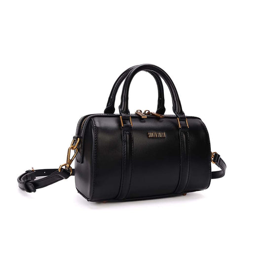 Bolsa Santa Lolla Preta Estruturada Alça Dupla