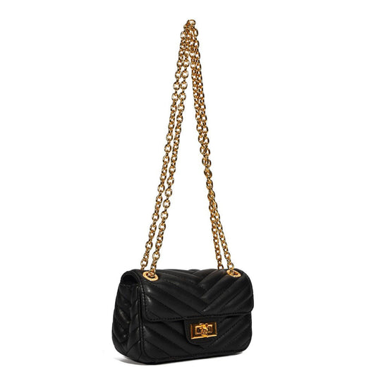 Bolsa Santa Lolla Preta Matelassê Alça Corrente