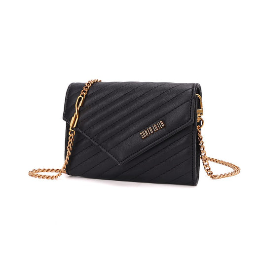 Bolsa Santa Lolla Preta Matelassê Alça Corrente