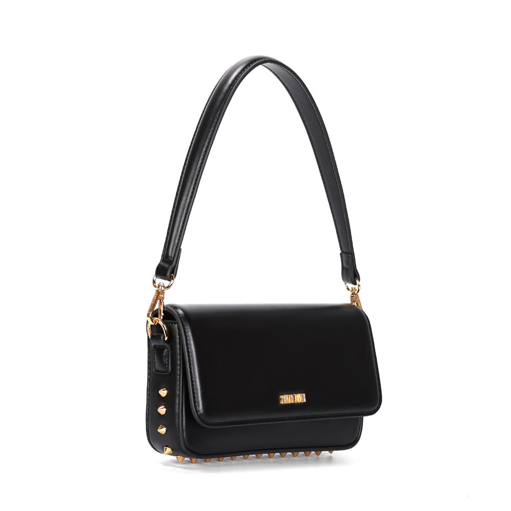 Bolsa Santa Lolla Preta Spikes Alça Dupla