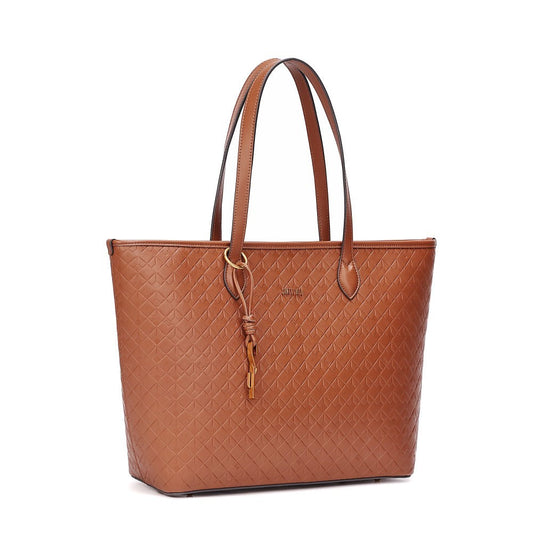 Bolsa Shopper Santa Lolla Caramelo Alça De Ombro