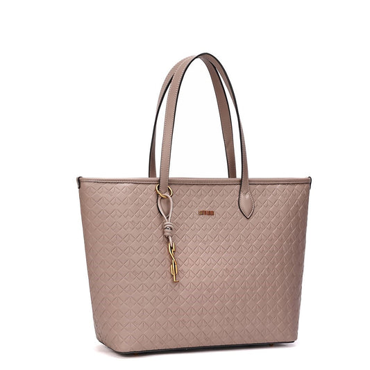 Bolsa Shopper Santa Lolla Cinza Fog Alça De Ombro