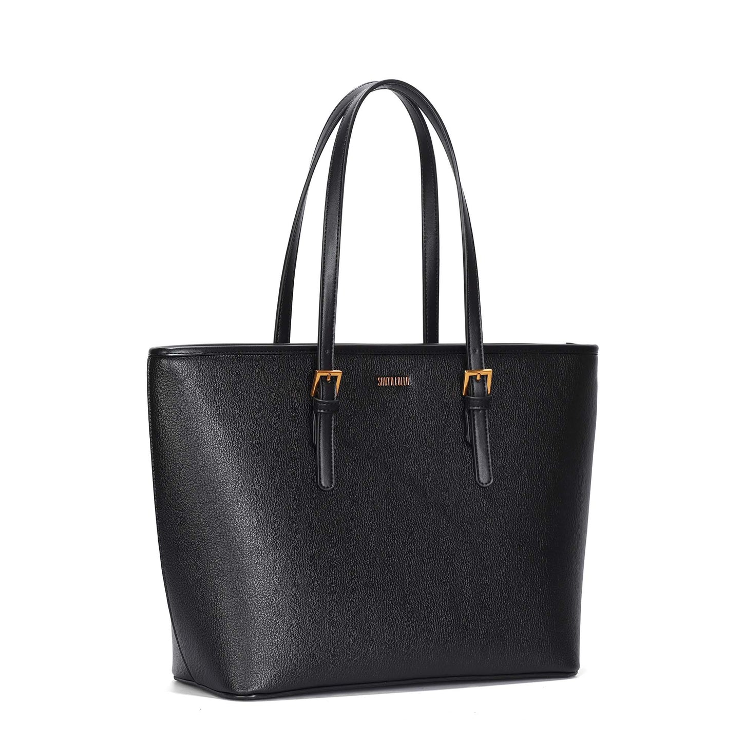 Bolsa Shopper Santa Lolla Preta Floater Alça Ombro