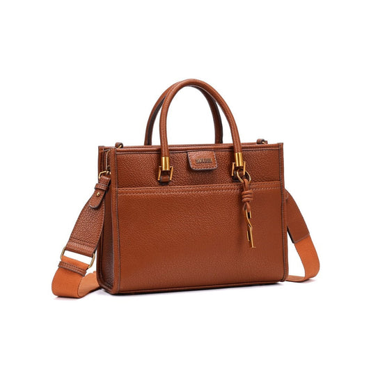 Bolsa Tote Santa Lolla Caramelo Alça Transversal