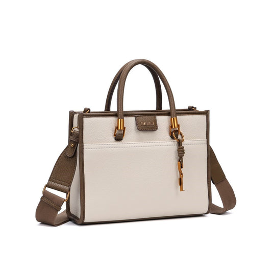 Bolsa Tote Santa Lolla Off White Alça Transversal