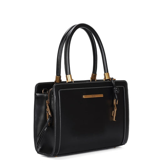 Bolsa Tote Santa Lolla Preta Pesponto