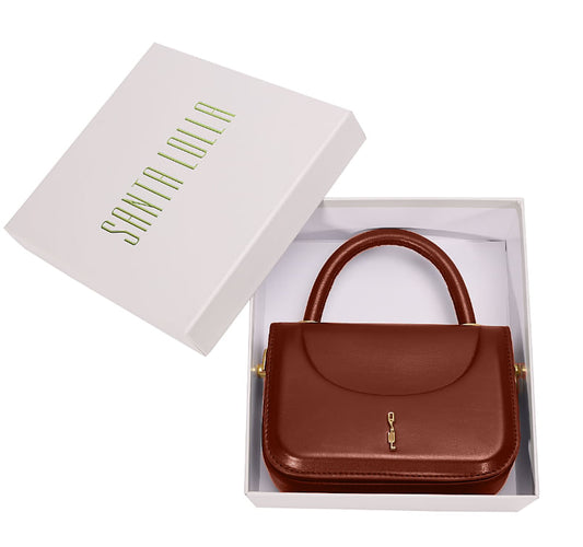 Bolsa Transversal Santa Lolla Caramelo Com Caixa