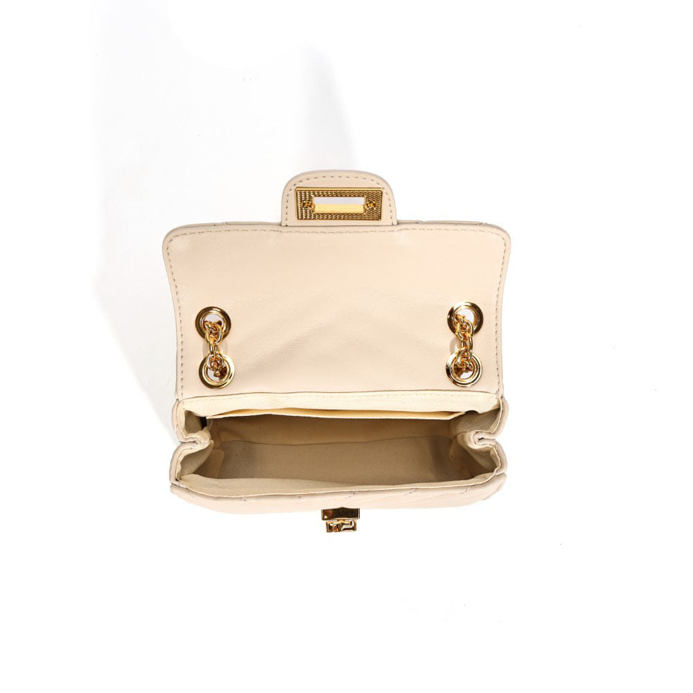 Bolsa Transversal Santa Lolla Marfim Alça Correntes