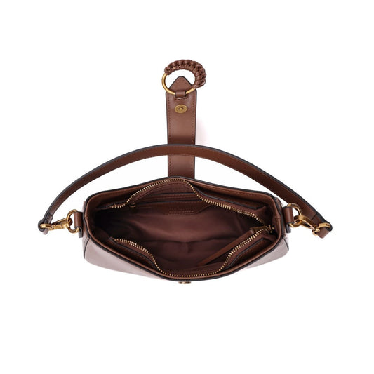 Bolsa Transversal Santa Lolla Marrom Alça Dupla