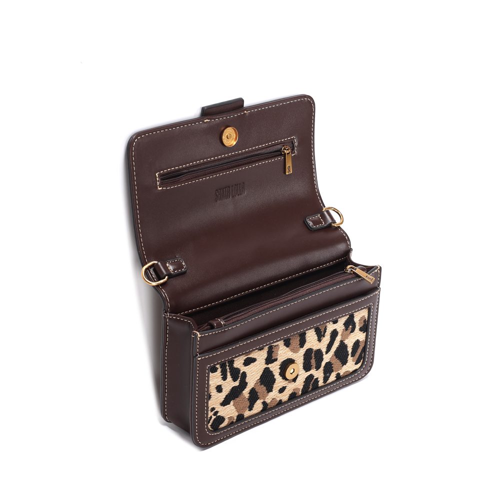 Bolsa Transversal Santa Lolla Onça Tramada Pequena