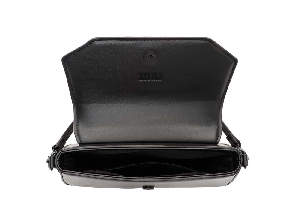 Bolsa Transversal Santa Lolla Preta Aba Estruturada