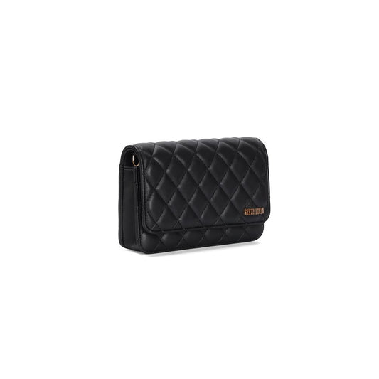 Bolsa Transversal Santa Lolla Preta Matelassê Alça Correntes