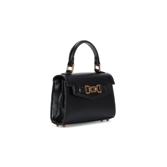 Bolsa Transversal Santa Lolla Preta Textura Croco