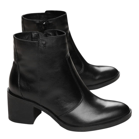 Bota Santa Lolla Preta Cano Baixo Salto Bloco