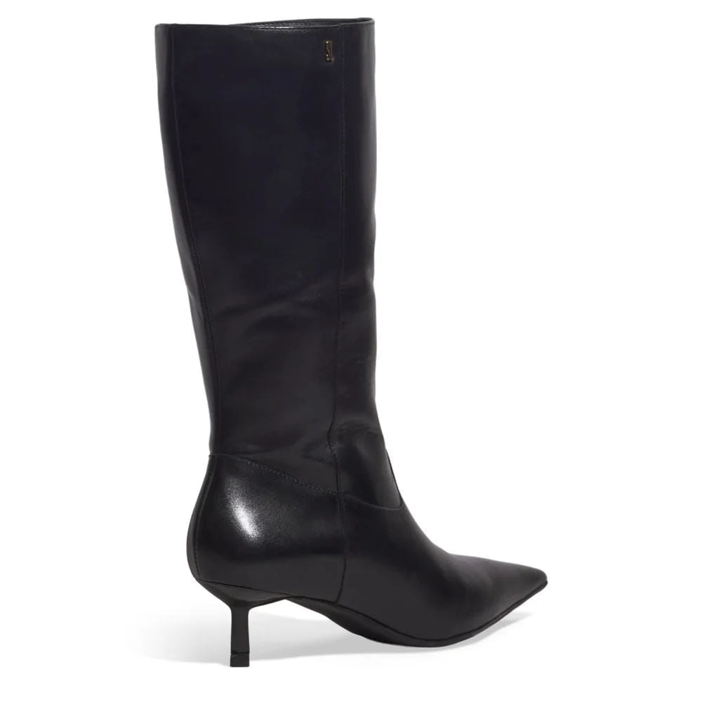 Bota Santa Lolla Preta Cano Médio Salto Baixo