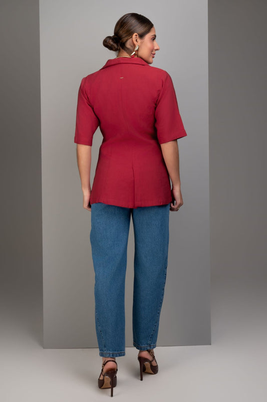 Calca Barrel Jeans Presponto Ocre Jeans Frysaide