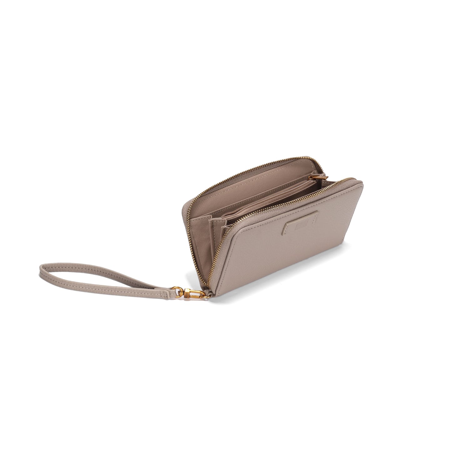 Carteira Santa Lolla Taupe Floater Alça Pulseira