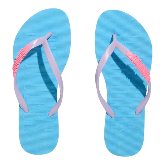 Chinelo Flip Flop Santa Lolla Azul Tiras Lilás