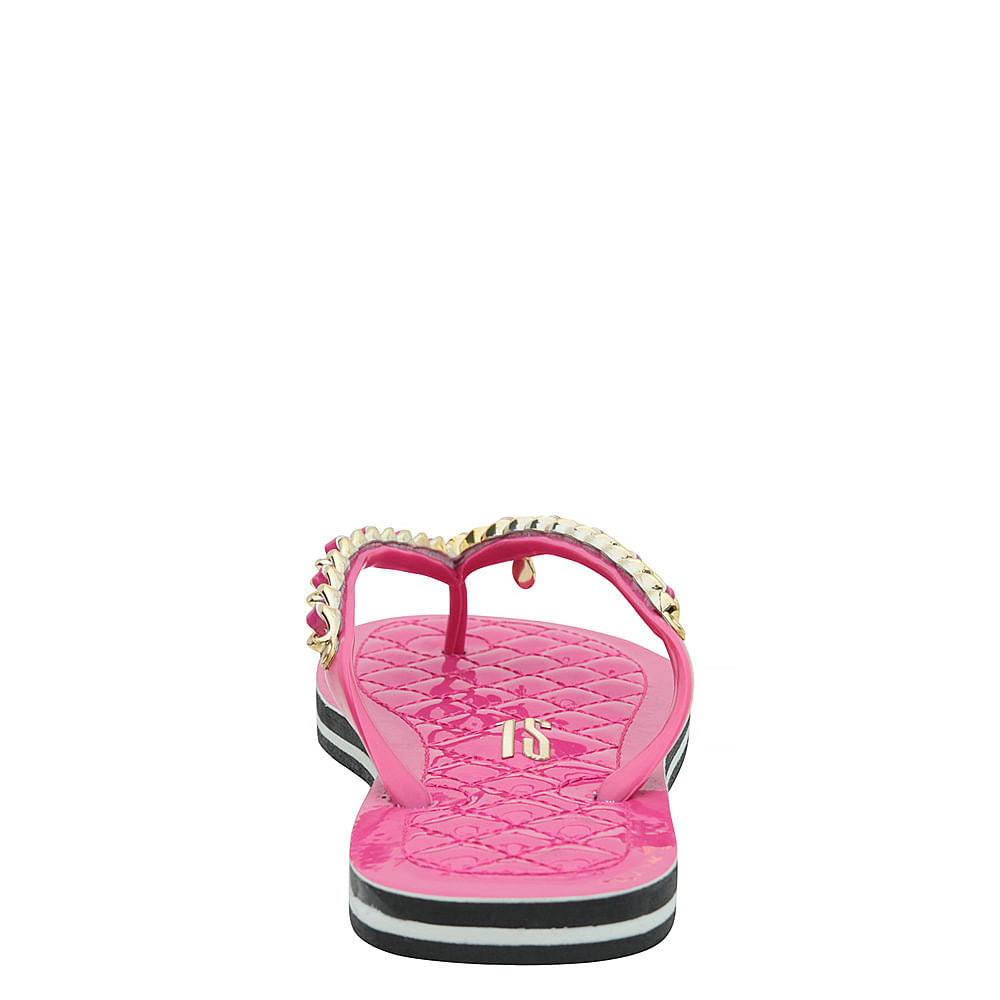 Chinelo Flip Flop Santa Lolla Rosa Pink Correntes