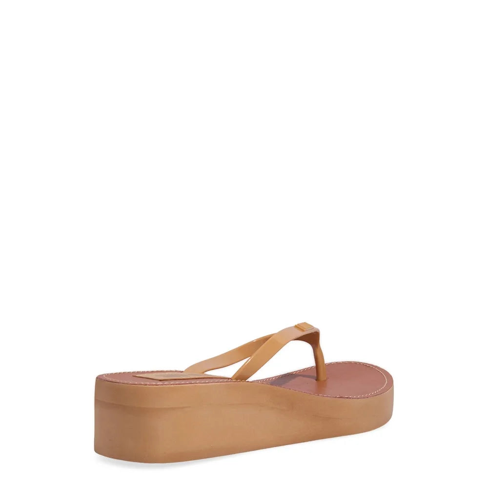 Chinelo Plataforma Santa Lolla Bege