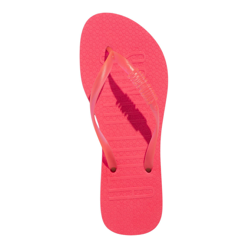 Chinelo Santa Lolla Pink Flip Flop Tira Translúcida