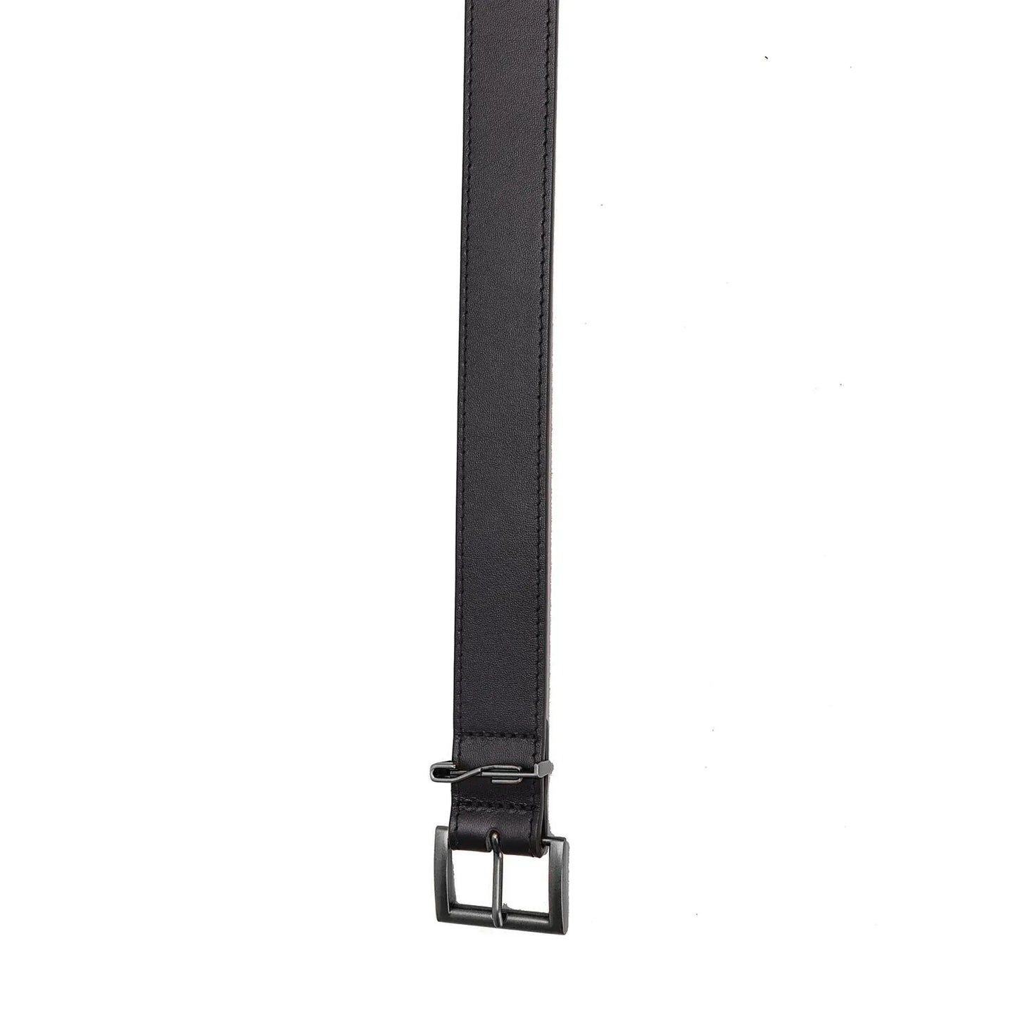 Cinto Santa Lolla Preto Couro Fivela Retangular