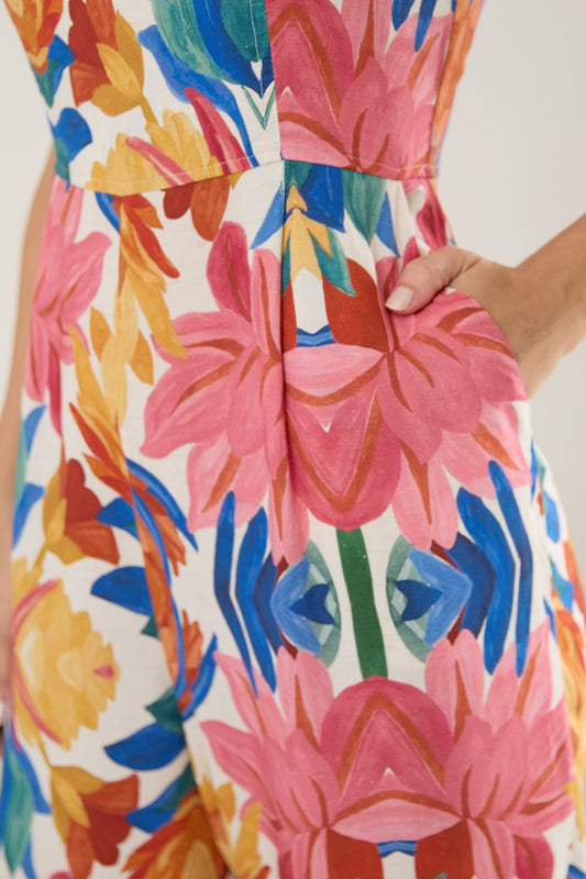 Macacão Flora Pastel Flo Maria