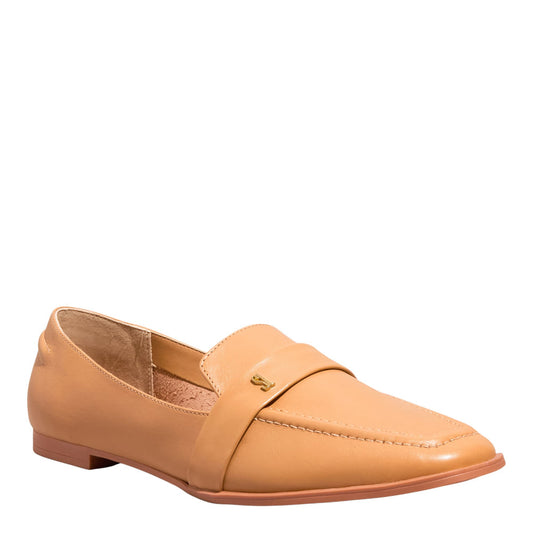 Mocassim Caramelo Santa Lolla Bico Quadrado