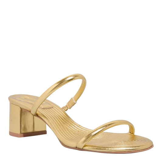 Mule Santa Lolla Dourado Metalizado Salto Grosso