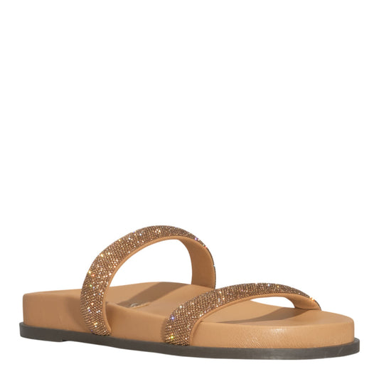 Papete Bege Santa Lolla Tiras Brilho