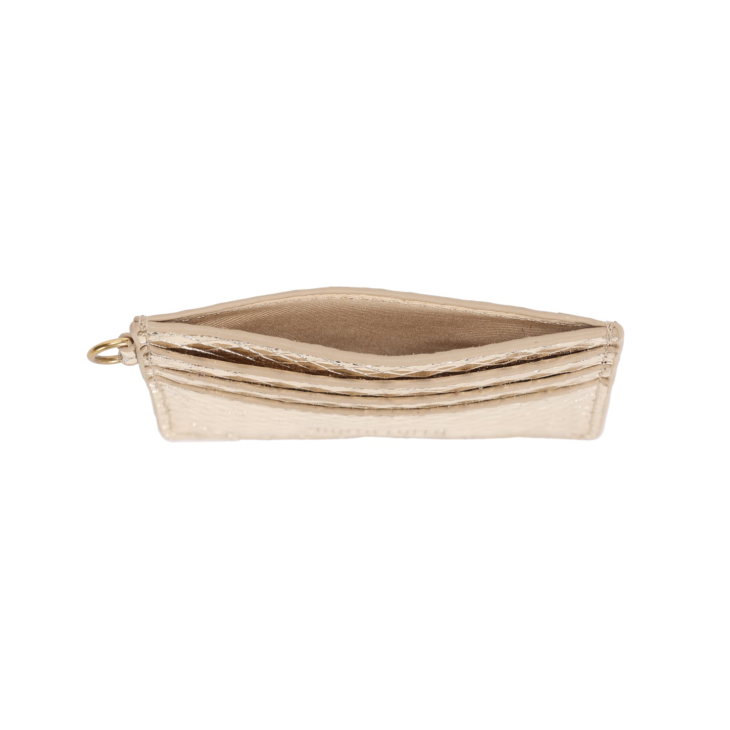 Porta-Cartões Santa Lolla Dourado Textura Snake