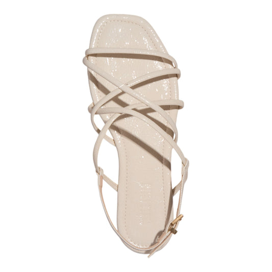 Rasteirinha Santa Lolla Off White Verniz