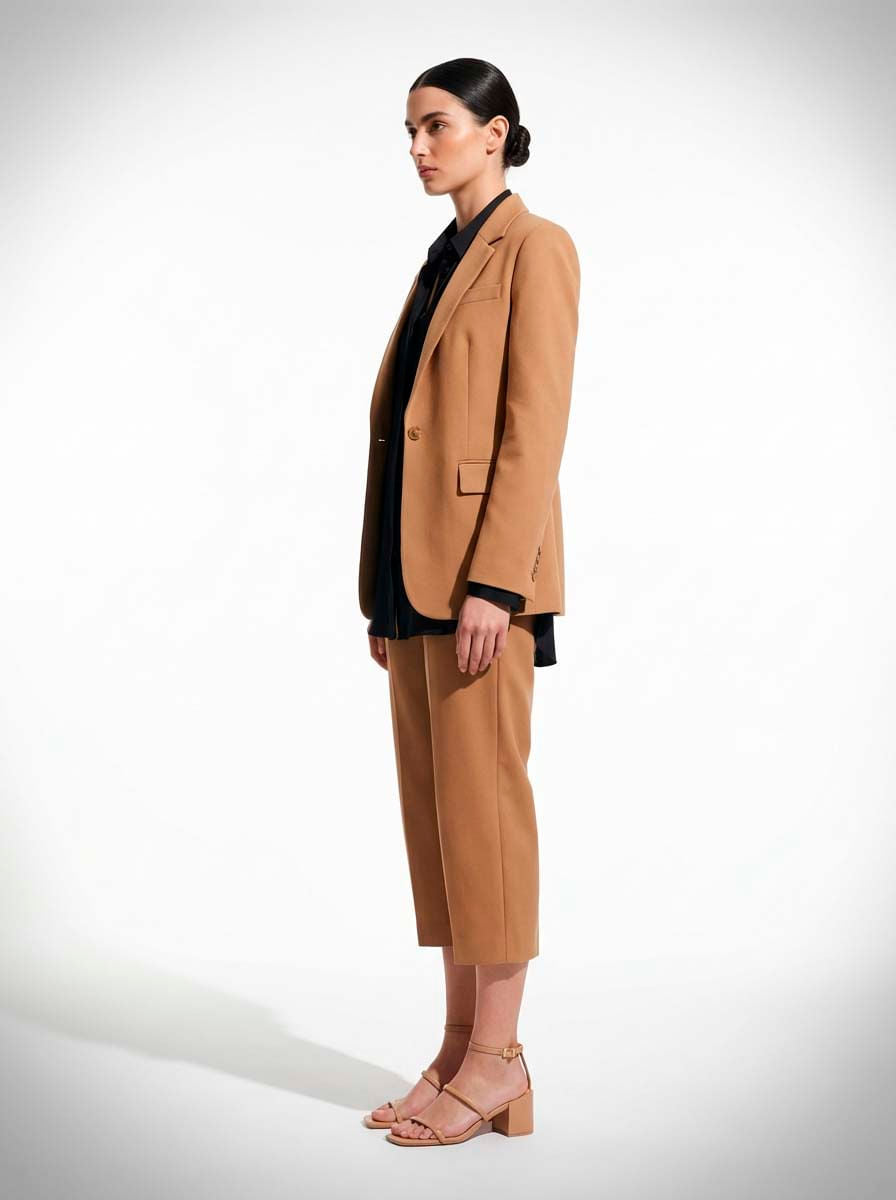 Sandália Santa Lolla Bege Salto Bloco Tiras Finas