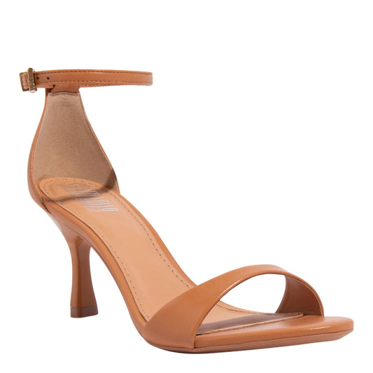 Sandália Santa Lolla Caramelo Couro Salto Fino
